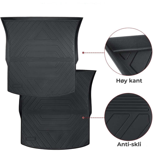 TSLA MAT - Trunk - Bagasjeromsmatte - Tesla Model Y - Elbilgrossisten